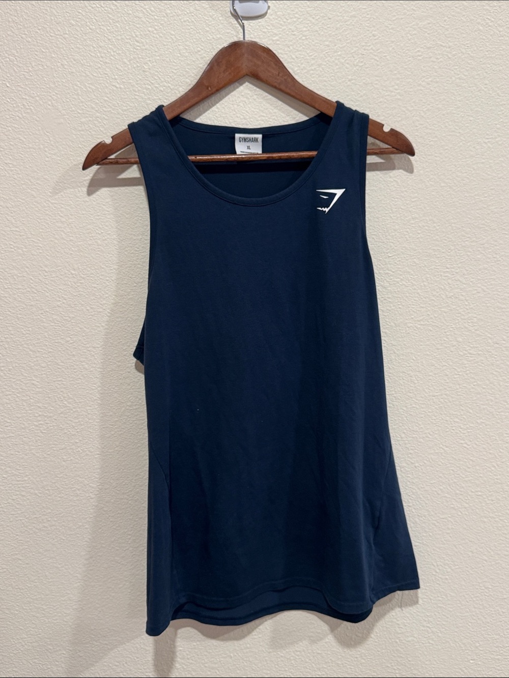 Gymshark Men’s Navy Blue Swim & Training Tank